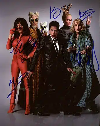 Zoolander (Ben Stiller, Owen Wilson, Penelope Cruz, Kristen Wiig, &Amp; Will Ferrell) Xcast Photo Signed In Person