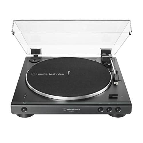 Audio Technica At Lpxbt Bk Fully Automatic Bluetooth Belt Drive Stereo Turntable, Black, Hi Fi, Speed, Dust Cover, Anti Resonance, Die Cast Aluminum Platter