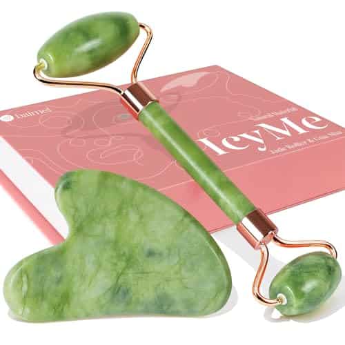 Baimei Gua Sha & Jade Roller Facial Tools Face Roller And Gua Sha Set For Puffiness And Redness Reducing Skin Care Routine, Self Care Gift For Men Women, Valentine'S Day Gifts