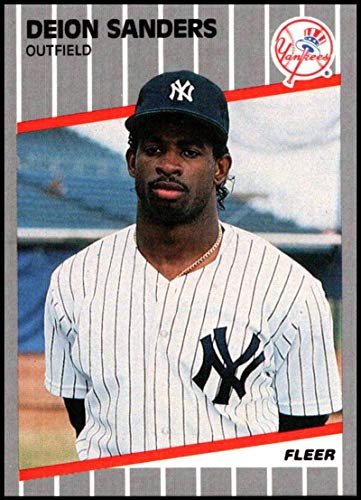 Baseball Mlb Fleer Update #U Deion Sanders Nm Mt Rc Rookie Yankees