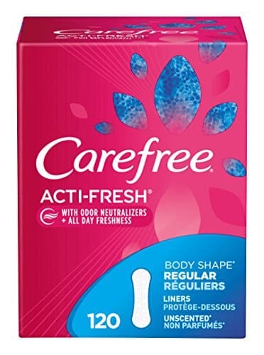 Carefree Panty Liners, Regular Liners, Unwrapped, Unscented, Ct (Packaging May Vary)