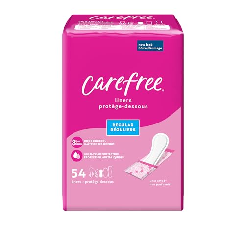 Carefree Panty Liners, Regular Liners, Wrapped, Unscented, Ct (Packaging May Vary)