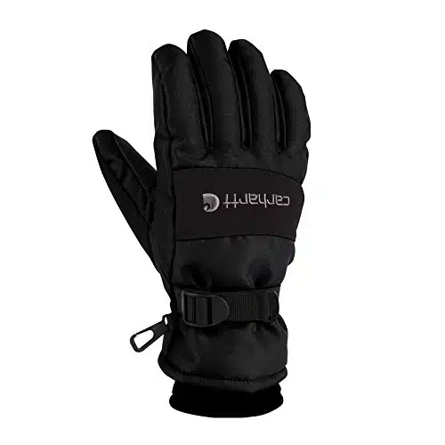 Carhartt Men'S Wp Waterproof Insulated Glove, Black, Large