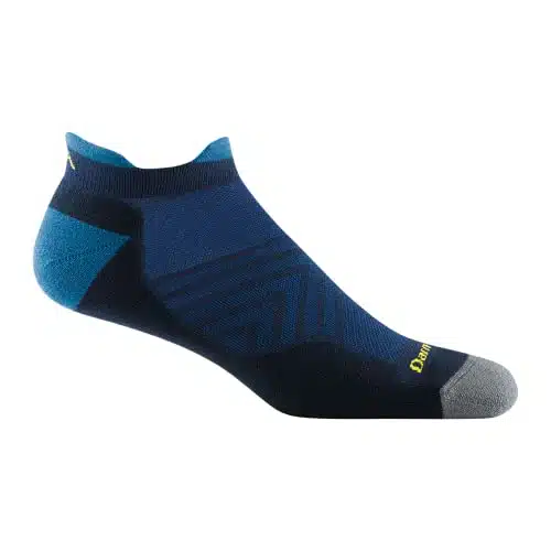 Darn Tough Men'S Run No Show Tab Ultra Lightweight With Cushion Sock (Style )   Eclipse, Large