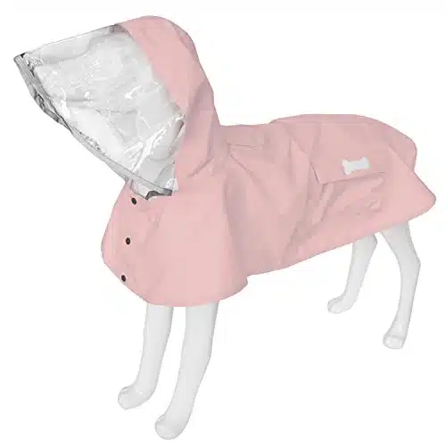 Dog Raincoat,Waterproof Rain Poncho With Hoodie, High Reflective Adjustable Pet Rain Jacket With Leash Hole For Small Medium And Large Dogs (Pink, Small)