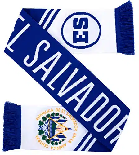 Euroscarves National Soccer High Definition Hd Knit Scarf (El Salvador)