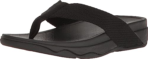 Fitflop Women'S Surfa Flip Flop, Black,