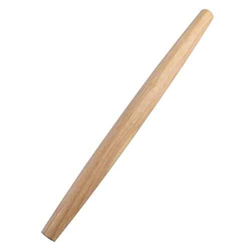 French Rolling Pin (Inches) Woodenroll Pin For Fondant, Pie Crust, Cookie, Pastry, Dough Tapered Design & Smooth Construction   Essential Kitchen Utensil