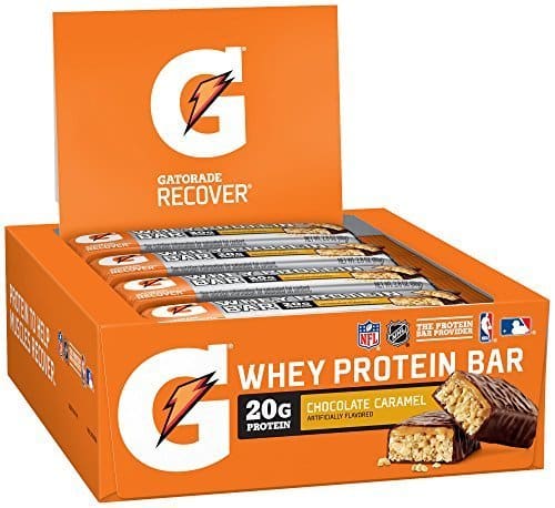 Gatorade Whey Protein Recover Bars, Chocolate Caramel, Count By Gatorade