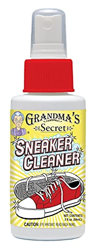 Grandma'S Secret Sneaker Cleaner   Shoe Cleaner For Rubber, Canvas And Leather   Stain Remover Spray Removes Dirt, Grime And Grass   Oz Sneakers Cleaner For Outdoor Shoes, Sli