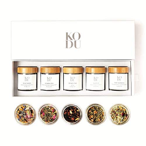 Kodu Tea Lovers Gift Set  Loose Leaf Tea Gift Set  Chai & Herbal Tea Variety Pack For Gourmet Tea Lovers  Tea Sampler Gift Box With Assortment Of Flavors