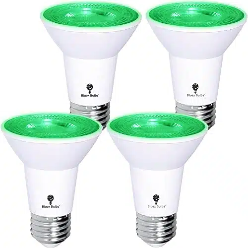 Pack Bluex Led Parflood Green Light Bulb    (Att Equivalent)   Dimmable   Ebase Green Led Lights, Party Decoration, Porch, Home Lighting, Holiday Lighting, Green Flood Light B