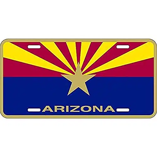 Signs Fun Parody License Plate  Az Flag   X  Decorative License Plate  Decoration Plate For Vehiclewall  Man Cave Decorations  Made In The Usa