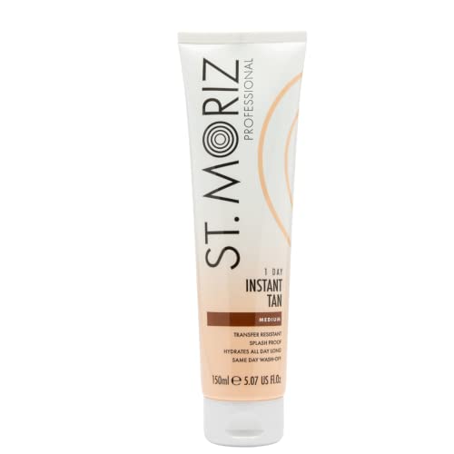 St. Moriz Instant Wash Off Body Bronzer Color Medium (Lasts All Day) Oz