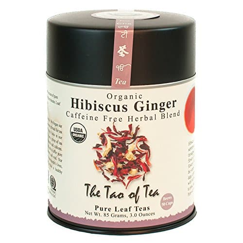 The Tao Of Tea, Hibiscus Ginger Tea, Loose Leaf, Ounce Tin To Make Cups