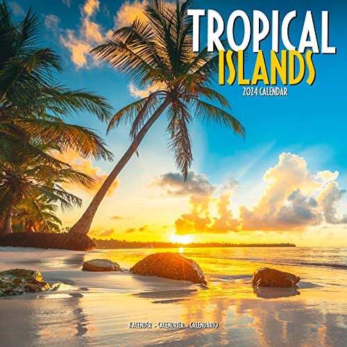 Tropical Islands Calendar  Square Travel Wall Calendar   Onth