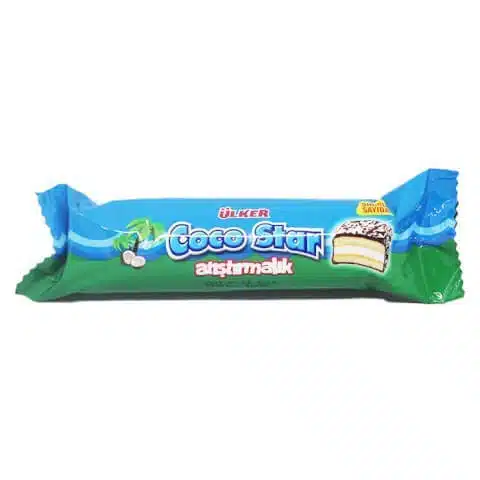 Ulker Coco Star Cocostar Chocolate Covered Coconut Bar, Count (Pack Of ),Turkish