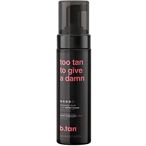 B.tan Ultra Dark Self Tanner  Too Tan   Fast, Hour Sunless Tanner Mousse, No Gimmicks, No Fake Tan Smell, No Added Nasties, Vegan, Cruelty & Paraben Free, Fl Oz