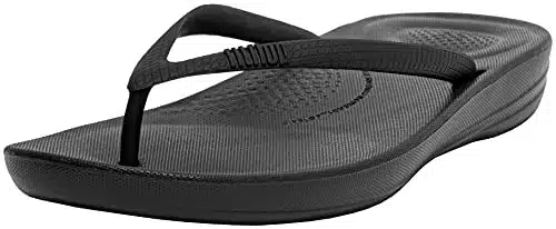 Fitflop Women'S Iqushion Flip Flop Solid, All All Black,  Us