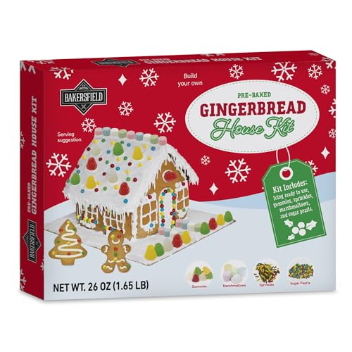 Bakersfield Cookie Decoration Kits   Seasonals   Build Your Own Desings   Cookies Includes Icings, Sprinkles And More (Christmas, Kit House Oz (G))