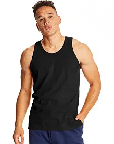 Hanes Men'S X Temp Tank Top Pack, Black, Large