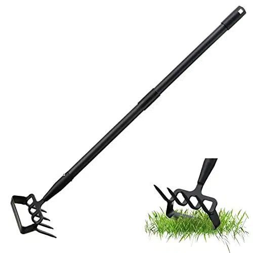 Hoe Garden Tools,Inch Long Handle Stirrup Hoe Garden Tools Cultivator For Weeding Gardening,Heavy Duty Metal Garden Hoe Scuffle Garden Hula Hoe Rake,Manual Weeder Gardening To