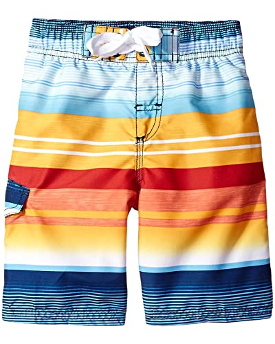 Kanu Surf Boys Echo Quick Dry Upf + Beach Swim Trunks, Victor Navyorange,