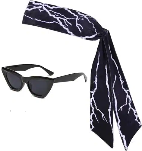 Ken Costume Lightning Headband & Black Sunglasses Patterns For Coplay Costume Accessories Adult (Kencostumenew)