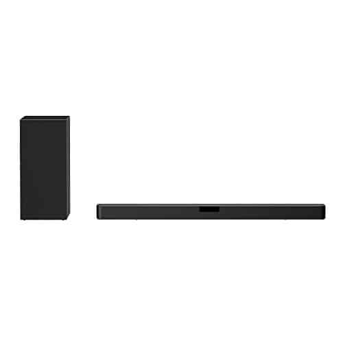 Lg Sny Sound Bar Wsubwoofer, Ch, , Power, High Res Audio, Dts Virtual X, Ai Sound Pro, Wireless Surround Sound Ready, Bluetooth Connectivity   Black