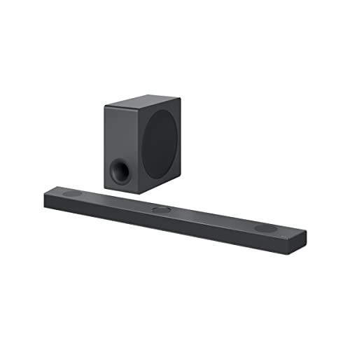 Lg Sound Bar And Wireless Subwoofer Sqy   .Channel, Atts Output, Home Theater Audio With Dolby Atmos, Dtsx, And Imax Enhanced, Black