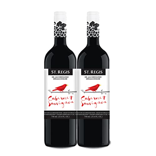 St. Regis De Alcoholized Cabernet Sauvignon Wine Bottle Fl Oz (Pack)   Low Calorie And Sugar Non Alcoholic Wine   Fruity & Spicy Rich Flavor Wine From North Of Spain Vineyards