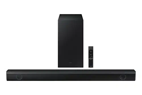 Samsung Hw Bza Ch Soundbar With Dolby Audio, Dts Virtualx, Subwoofer Included, Adaptive Sound Lite, Bluetooth Multi Device Connection, Wireless Surround Compatible, , Black