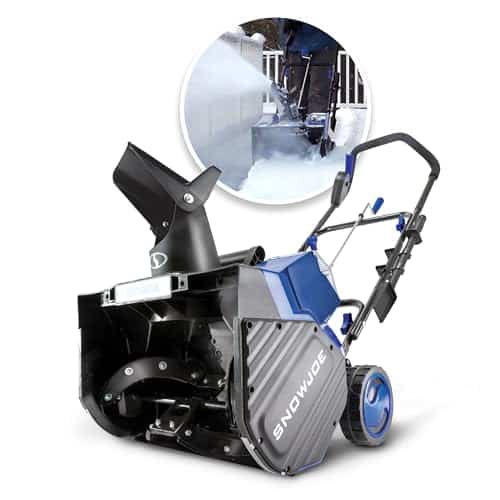 Snow Joe V Xsbtvvolt Ionmax Snow Blower Bundle (W X Ah Batteries, Dual Port Charger, Cover, Ice Dozer)