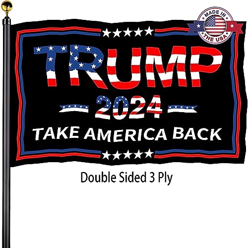 Trump Flags Xoutdoor Made In Usa Double Sided Ply Heavy Duty Take America Back Trump Flags Banner For Outside With Brass Grommets Uv Protection Fade Resistant For Indoor Outdo