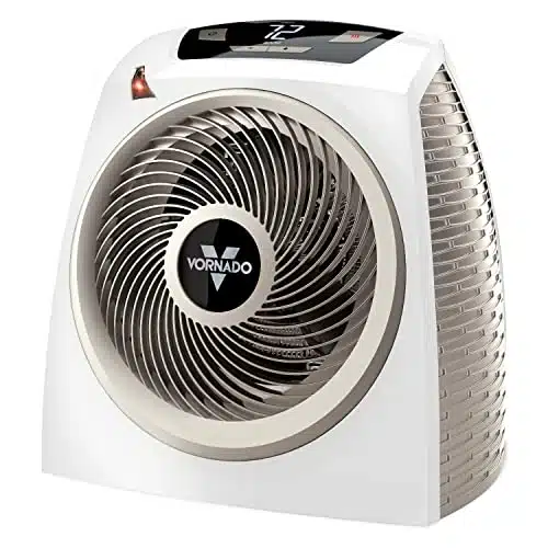 Vornado AVHSpace Heater for Home, , Fan Only Option, Digital Display with Adjustable Thermostat, Advanced Safety Features, Auto Climate Control, Whole Room Electric Heater for