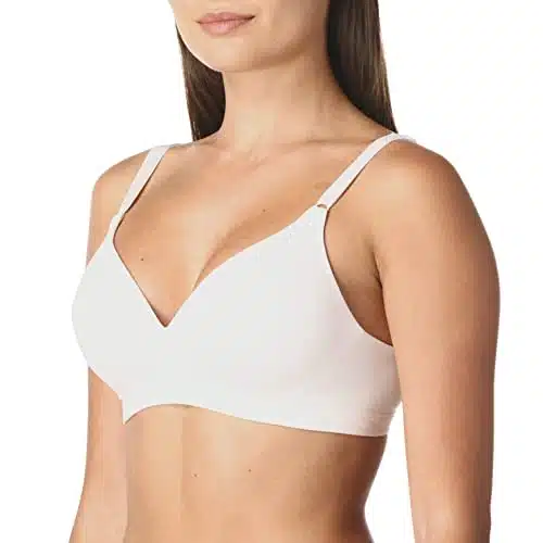 Warner'S Women'S Cloud Super Soft Wireless Lightly Lined Comfort Bra , White, B