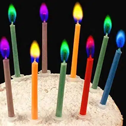 Birthday Cake Candles Happy Birthday Candles Colorful Candles Holders Included (Pcs)