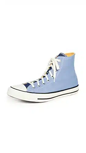 Converse Women's Chuck Taylor All Star Denim Fashion Sneakers, Ocean RetreatNavySunrise, Blue, edium US