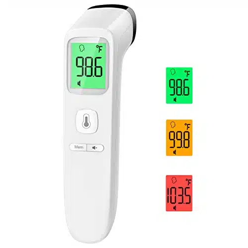 No Touch Thermometer For Adults And Kids, Fsahsa Eligible, Fast Accurate Digital Thermometer With Fever Alarm & Silent Mode, Easy To Use For Babies, Kids, & Elderly