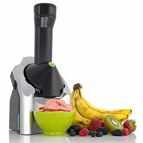 Yonanas Classic Vegan, Dairy Free Frozen Fruit Soft Serve Maker, Includes Recipes, Atts, Silver