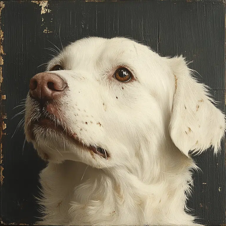 crusty white dog