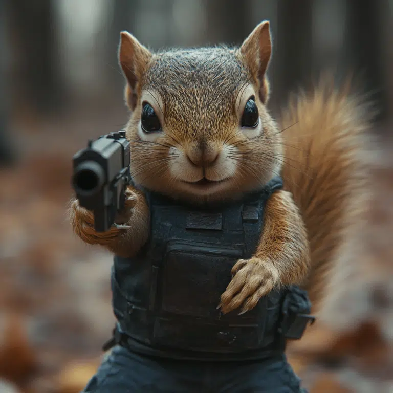 squirrel with a gun