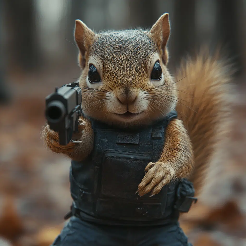 squirrel with a gun