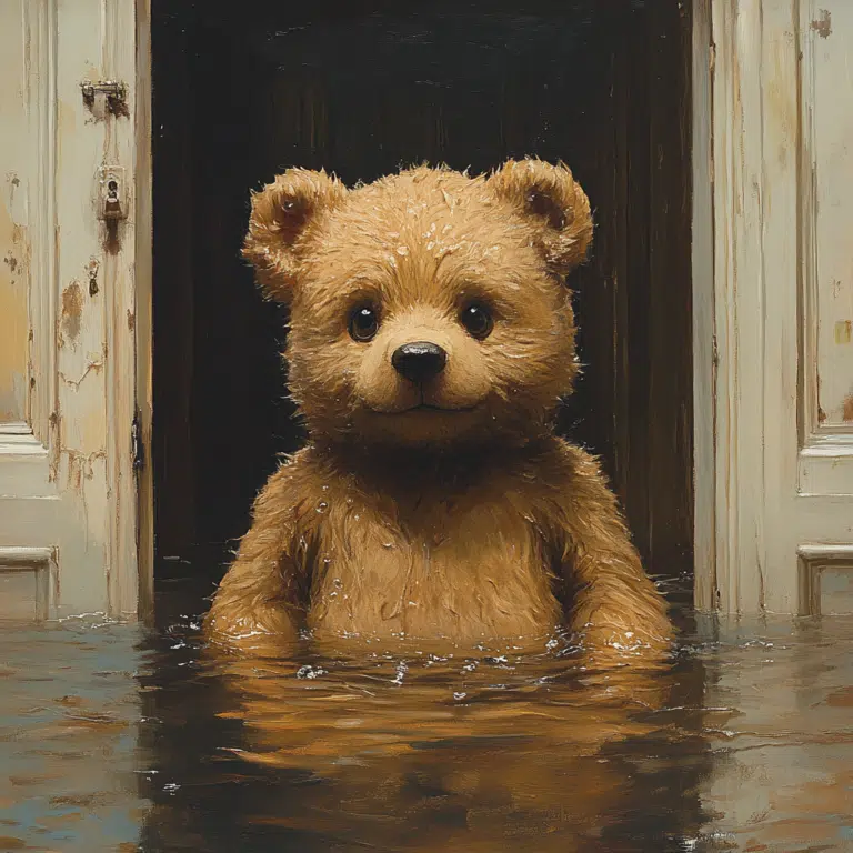 teddy swims the door